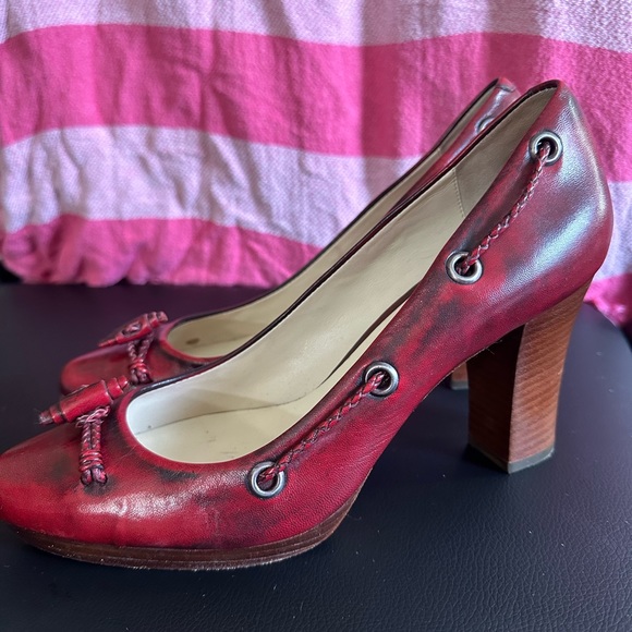 LAST CHANCE $ CUT Cole haan red high heels size 9 - Picture 5 of 9